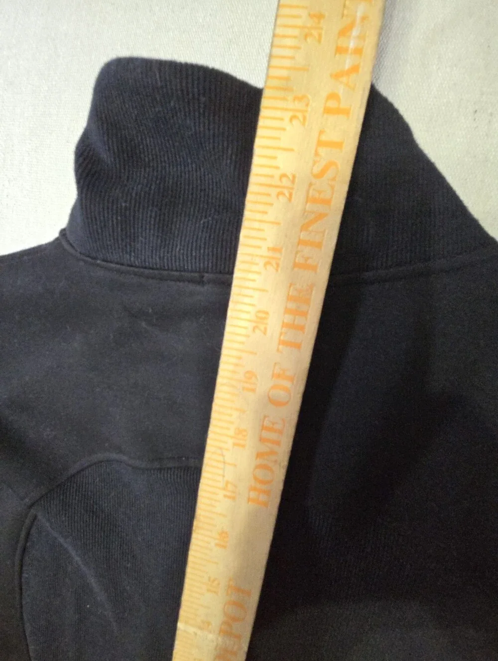 Pretty Guide Black Half-Zip Pullover Sweatshirt
